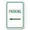 Signmission Parking with Left Arrow Sign 12inx18in Heavy Gauge Aluminum Signs, A-1218 Parking Lot Signs - Left A-1218 Parking Lot Signs - Left - alternate 1